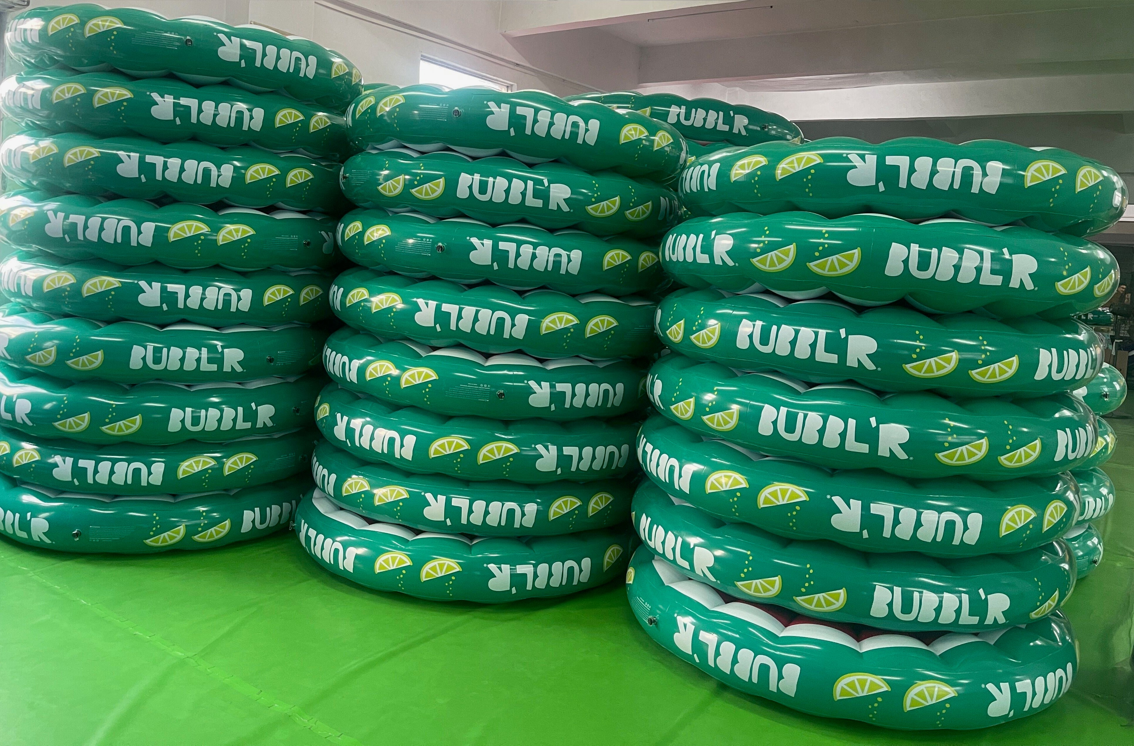 bubbl'r custom fruit slice inflatables