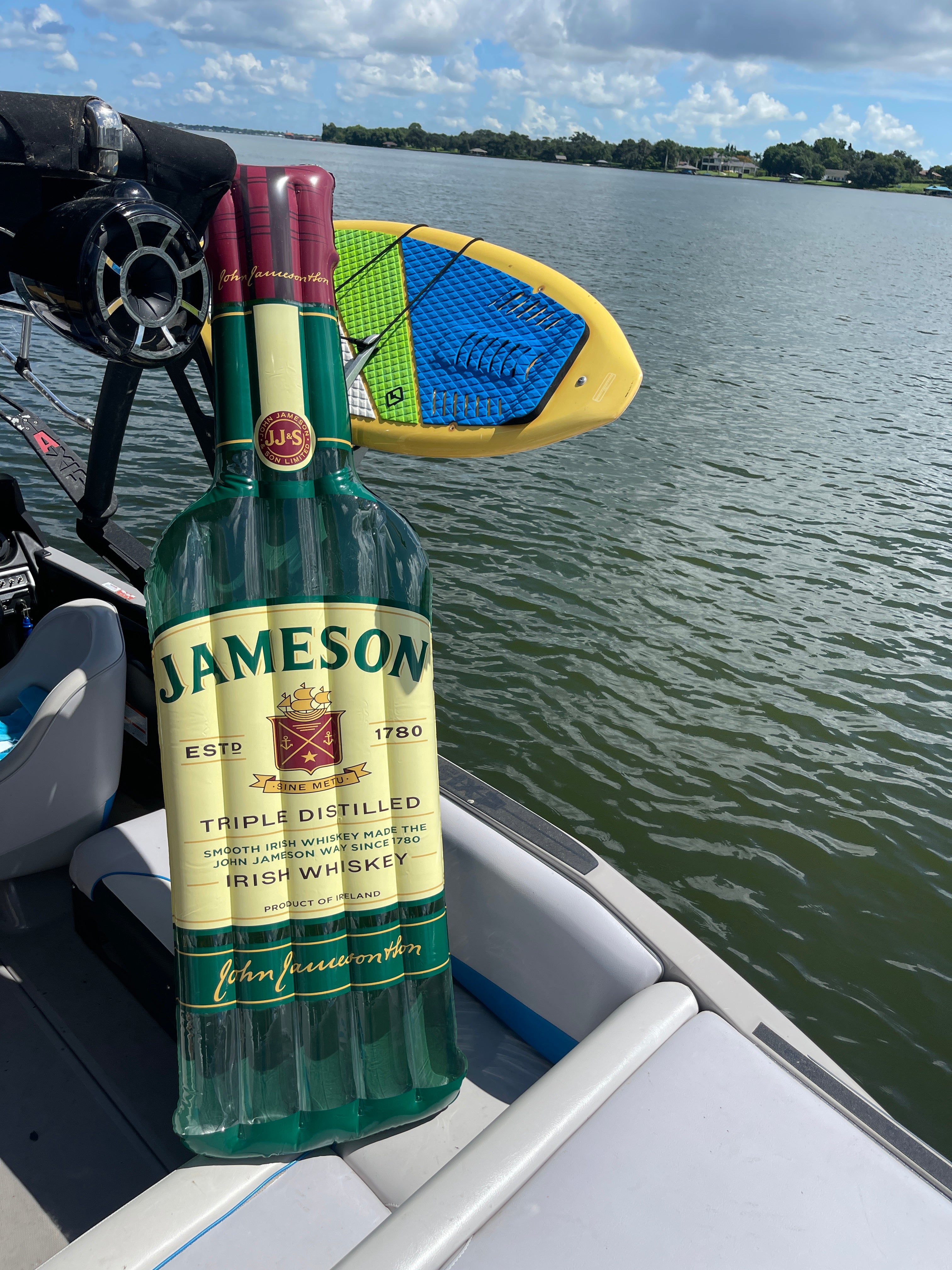 jameson liquor bottle pool float