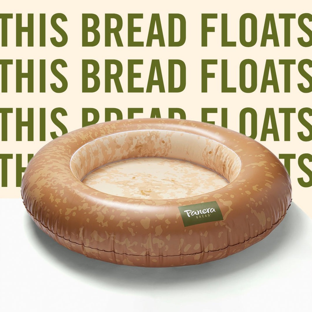 Panera branded pool float