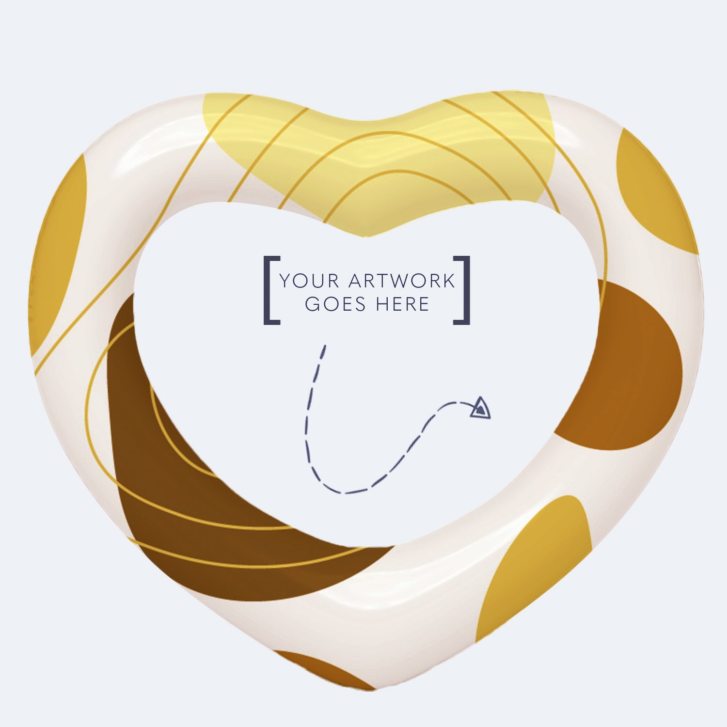 Inflable de corazón abierto personalizado