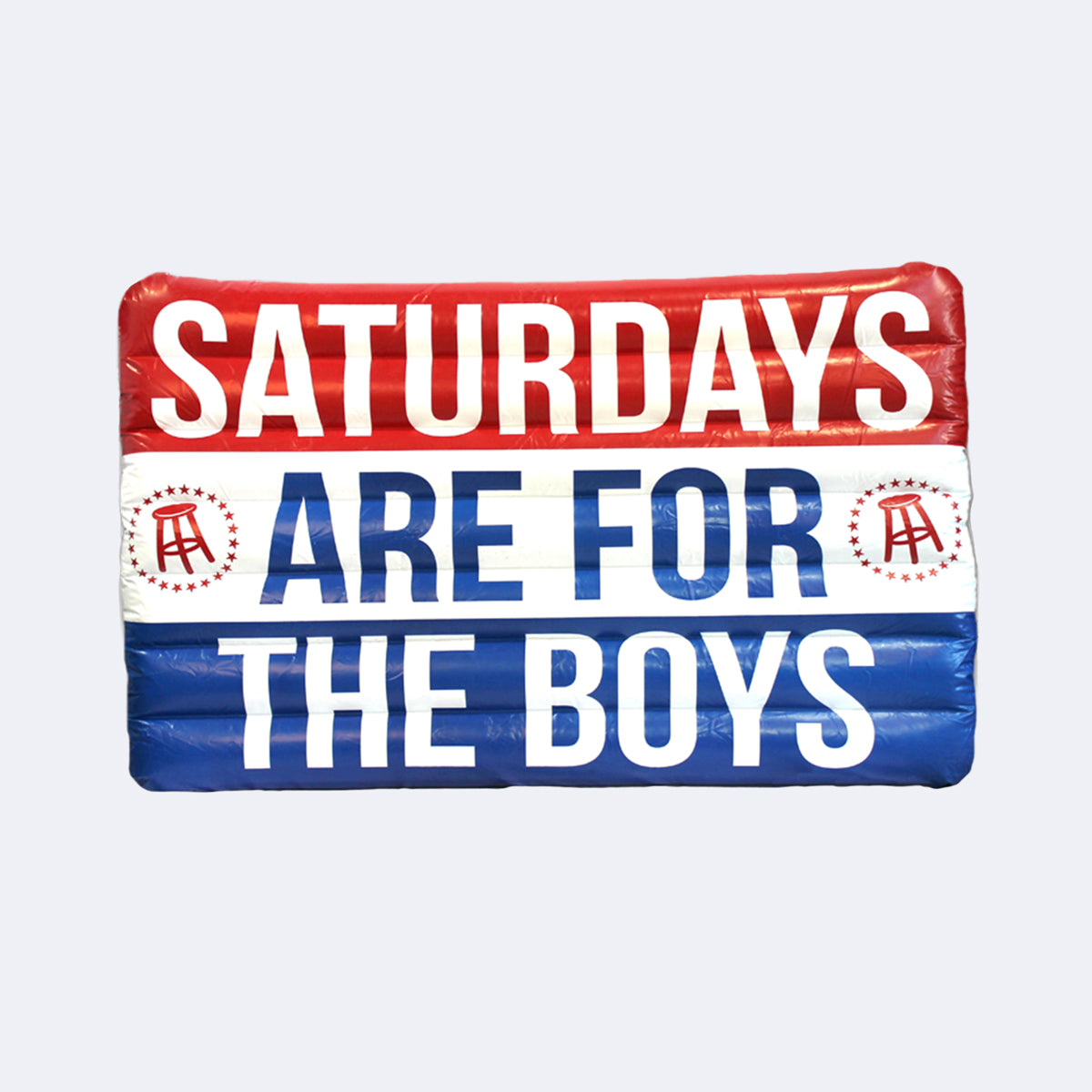 Saturdays are for boys custom pool float