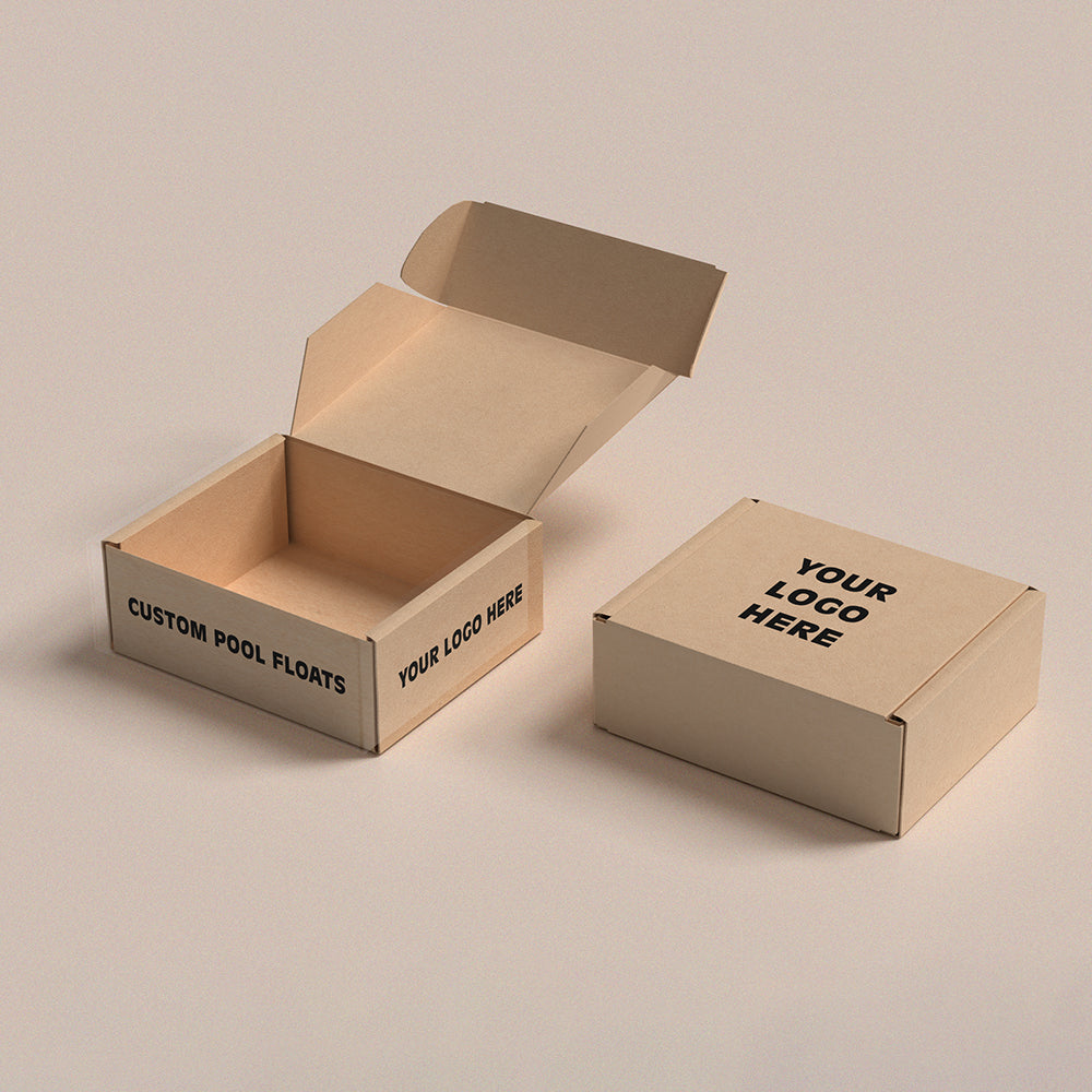 Caja personalizada de un color liso 